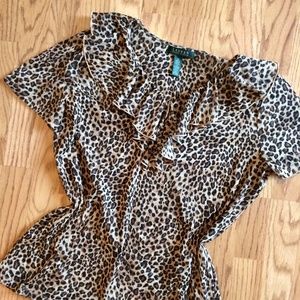 Lauren Ralph Lauren Leopard Blouse